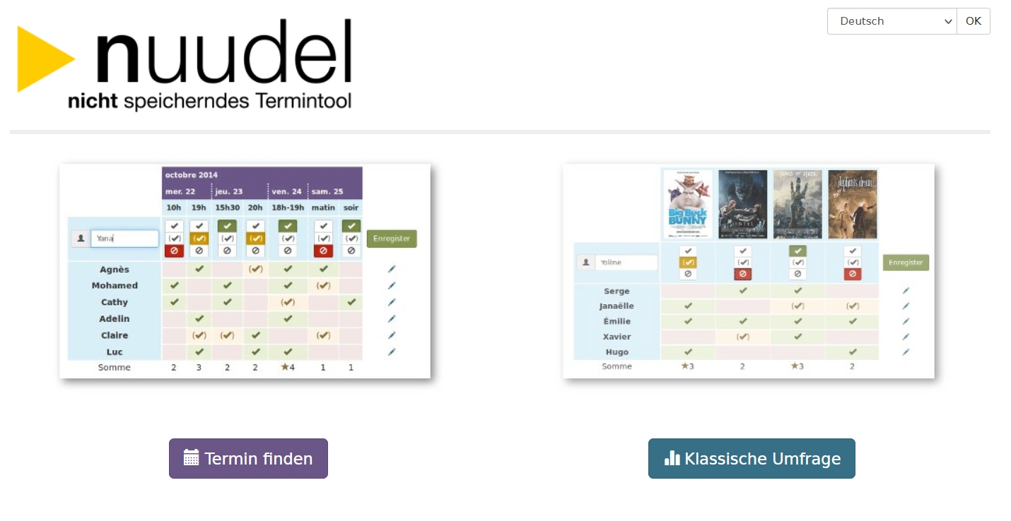 Online Terminplanung und Umfragen erstellen